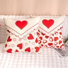 Valentine Pillow Covers 18x18-2 Pcs Valentines Day 18" x 18" Pack of 2 Pink
