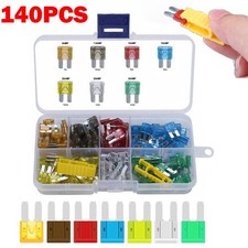 Image of 140 x Micro 2 Blade Fuse Assortment 5A 10A 15A 20A 25A 30A Auto Car Van Bike