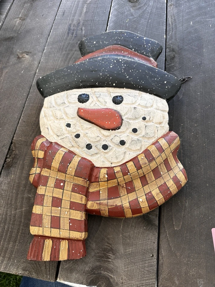 Primitive Vtg Style Retro Christmas Frosty Snowman Arrow Hanger Replacement - Image 4 of 4