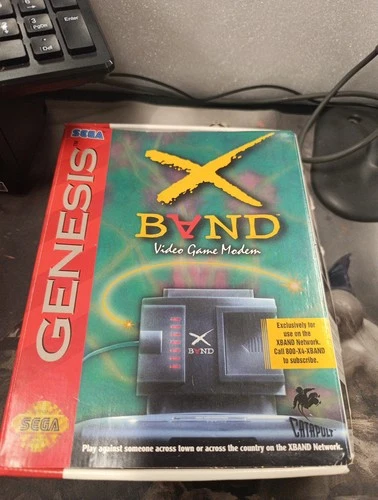 SEGA GENESIS VIDEO GAME MODEM X BAND VINTAGE COLLECTIBLE 1980'S CATAPULT