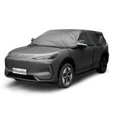 UV Resistant Winter Windshield Cover with Reflective Straps   Breathable Hail