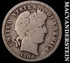 1906-D Silver Barber Dime - Scarce  Better Date  No Reserve  #J9923