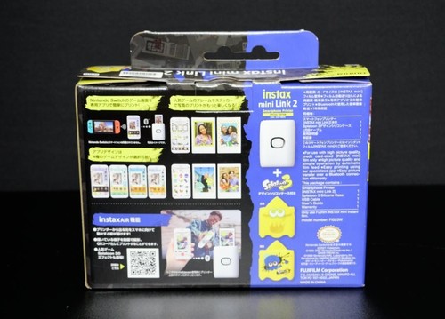 Fujifilm Instax Mini Link 2 Cheki Smartphone Printer W/ Nintendo Splatoon 3 Case - Picture 9 of 9