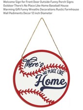 Welcome Sign for Front Door Outside Funny Porch Signs Outdoor There's No Plac...