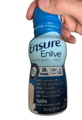 Ensure Enlive Nutrition Shake Vanilla 8 fl oz 20g Protein 350 Calories