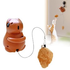 Jumping Squirrel Cat Toy,Rechargeable Hanging Squirrel Cat Toy CW