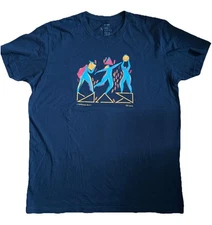 ADOBE Illustrator T-Shirt Large Mexico Artist Artwork Photoshop Rare Navy