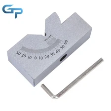 0-60° 3"x1"x1-1/4" Precision Adjustable V Block Angle Gauge Milling Tool
