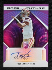 2022 Donruss Elite Back to the Future Signatures Purple 2/49 Trey Lance Auto 7uo