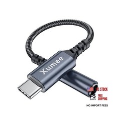 USB C to 3.5mm Headphone Jack Adapter, USB C to Aux Audio Dongle Cable 1-Pack