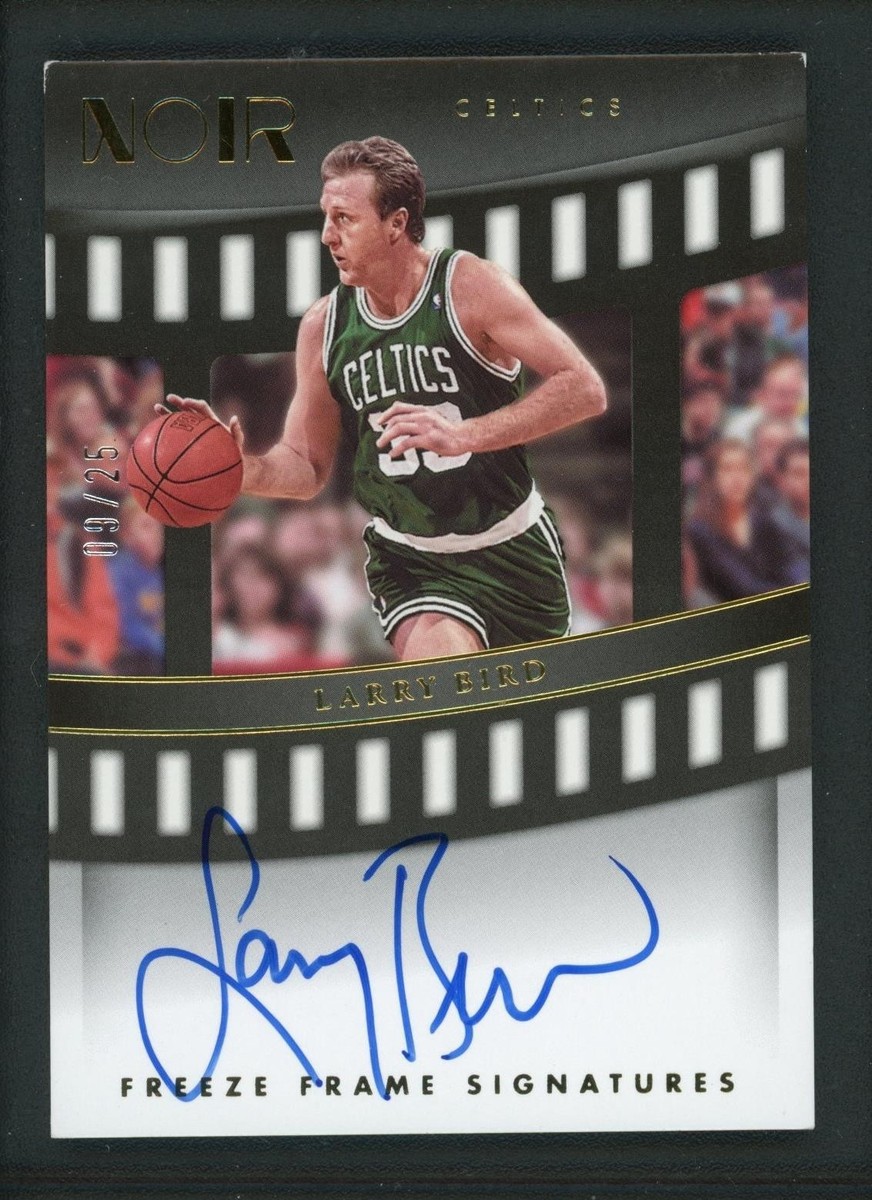 2022-23 LARRY BIRD 09/25 AUTO PANINI NOIR FREEZE FRAME SIGNATURES