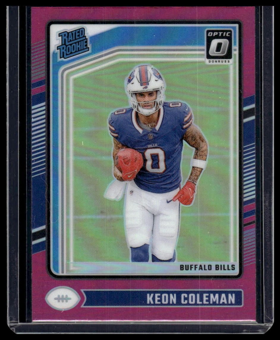 2024 Donruss Optic #263 Keon Coleman Pink