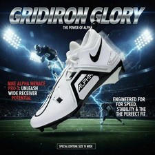 Preços baixos em Nike Alpha Menace Pro 3 White Black | eBay