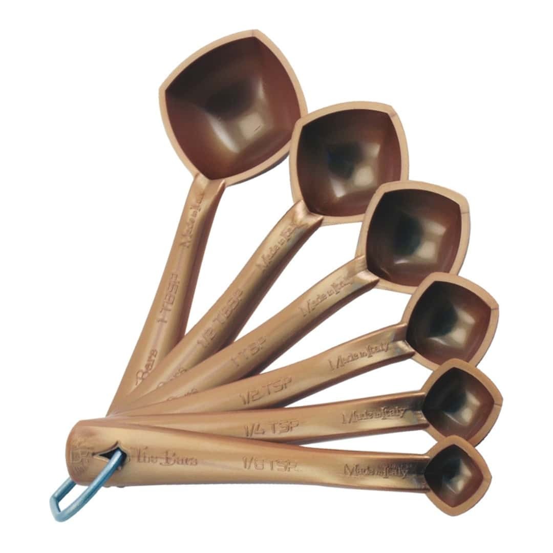 Set 6 Copper Cocktail Measuring Spoons The Bars | Barman Measuring Spoons