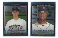 2002 Bowman Draft Picks Chrome - SAN FRANCISCO GIANTS Team Set