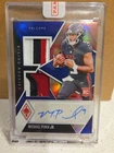 2024 Panini Phoenix Rising Rookies Michael Penix Jr Dual Patch Auto /49 3 Color
