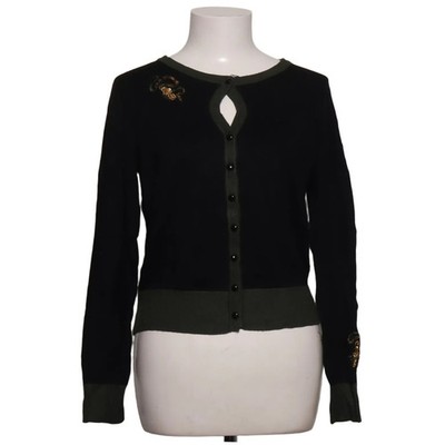 Banned Retro, Strickjacke, Damen, Größe: M, Schwarz/Grün, Polyamid/Viskose #loa