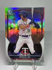 BROOKS LEE 2023 BOWMAN CHROME REFRACTOR  #BCP-248 Twins Baseball
