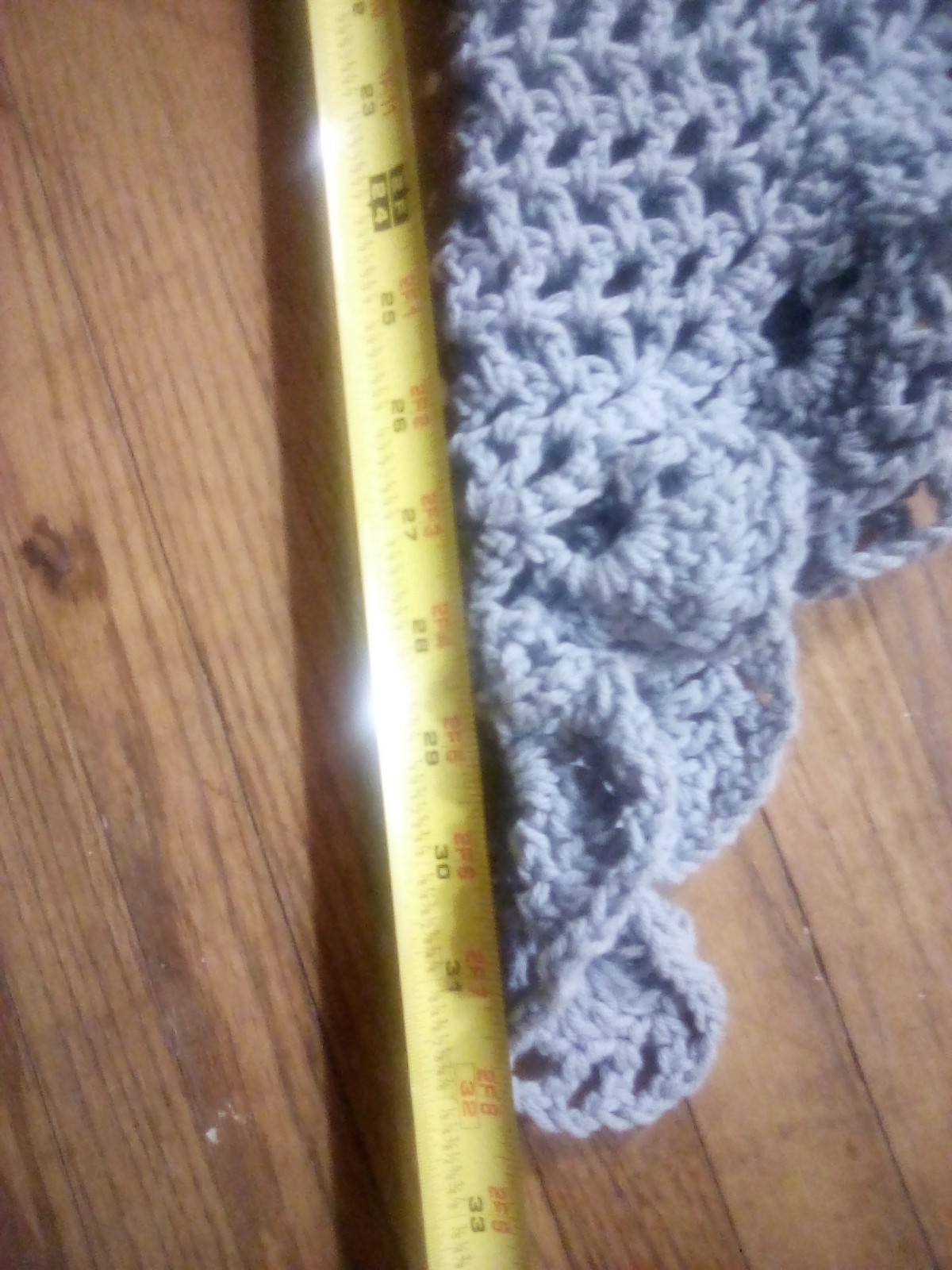 Women's Handmade Crocheted Triangular Light Blue … - image 4