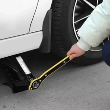Labor-Saving Car Scissor Jack Ratchet Wrench Tire Wheel Lug Wrench Repair Tool