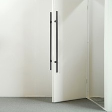 H-Shaped 304 Stainless Steel Door Pull Handle Black 1200 &times; 40 &times; 10mm Pair