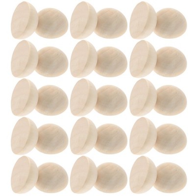 100 Pcs Halbe Bastelperlen Zum Basteln Holzperlen Für Schmuckherstellung