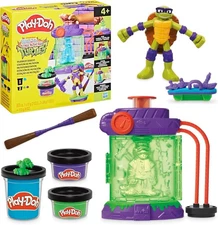 Play-Doh Teenage TMNT Mutation Station Playset Bendy 4 Inch Donnie Action Figure