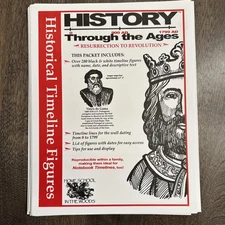 History Through the Ages Historical Timeline Figures 0-1799  Unused homeschool 