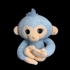 Fingerlings Plush Monkey Blue 2017 WowWee Sound Works Stuffed Toy Posable Arms