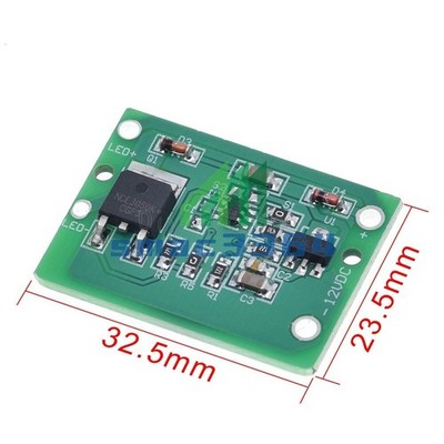 DC 12V Capacitive Touch Switch Sensor Push Button Jog Latch With Relay NEW #md