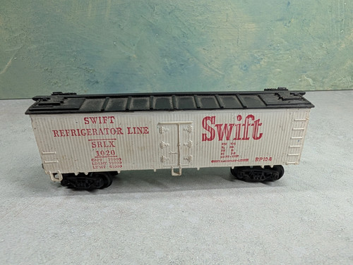 USED Varney HO Scale 38' Wooden Reefer Box Car Swift Refrigerator Line #1020 - Picture 3 of 6