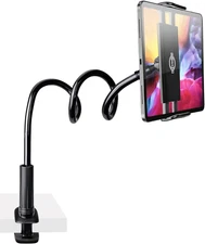 Gooseneck Tablet Phone Holder | Kindle Stand Holder for Bed | 33In Flexible Long