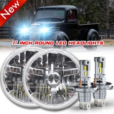 For 1935 1937 1942-1960 Chevrolet Truck 7 Round Led Headlight Highlow Beam Drl For 1935 1937 1942-1960 Chevrolet Truck 7 Round Led Headlight Highlow Beam Drl