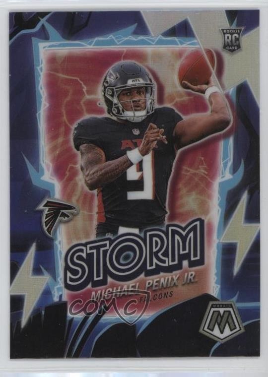 2024 Panini Mosaic Storm Silver Prizm Michael Penix Jr #10 Rookie RC 0xc1