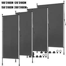Vertikalmarkise Senkrechtmarkise Sichtschutz Rollo, UV-Schutz 100-200 x 310cm