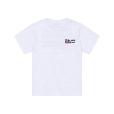 Troy Lee Designs T-Shirt, Factory, white, youth S 