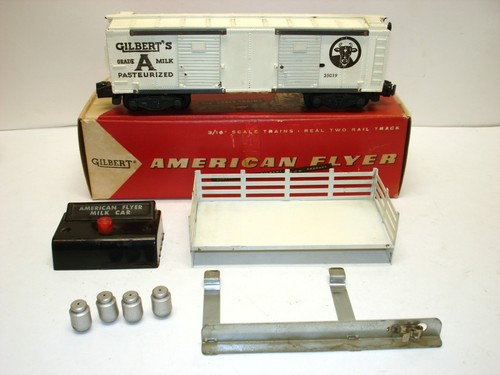 25019 American Flyer Gilbert's Milk Operating Car in OVP [Lot CT8-F71] - Bild 1 von 4