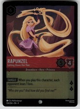 Rapunzel - Letting Down Her Hair Cold Foil Common Fabled 124/204 Lorcana NM