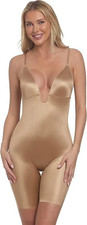 Dominique E3330 Unity Low Back Thigh Shaper Bodysuit Mocha Size M