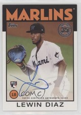 2021 Topps 1986 Topps Baseball Auto Series 2 Lewin Diaz #86B-LD Auto r0j