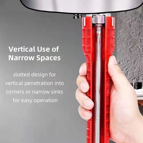 14-in-1 Bathroom Sink Spanner Short Handle and Sink Q8D6 - Picture 4 of 8