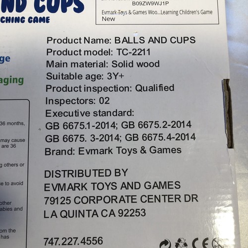 Evmark Balls and Cups Color Matching Sorting Game For Kids **Parts Missing** - Picture 4 of 5