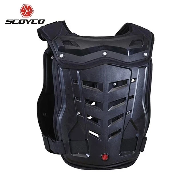 Scoyco Motorcycles Motocross Chest Back Protector Armor Vest Racing Protector Foto 3 de 4