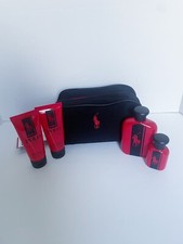 Polo Red INTENSE By Ralph Lauren Men 4PC Set EDP Spray 4.2 oz  1.36 oz New
