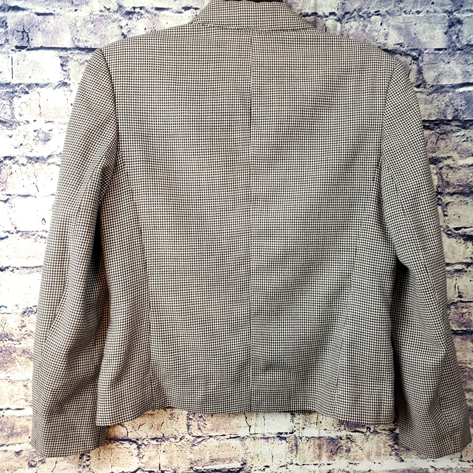 Pendleton Black White Houndstooth Virgin Wool Sin… - image 7