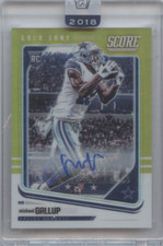 MICHAEL GALLUP 2018 PANINI HONORS SCORE GOLD ZONE RC AUTO /50 COWBOYS