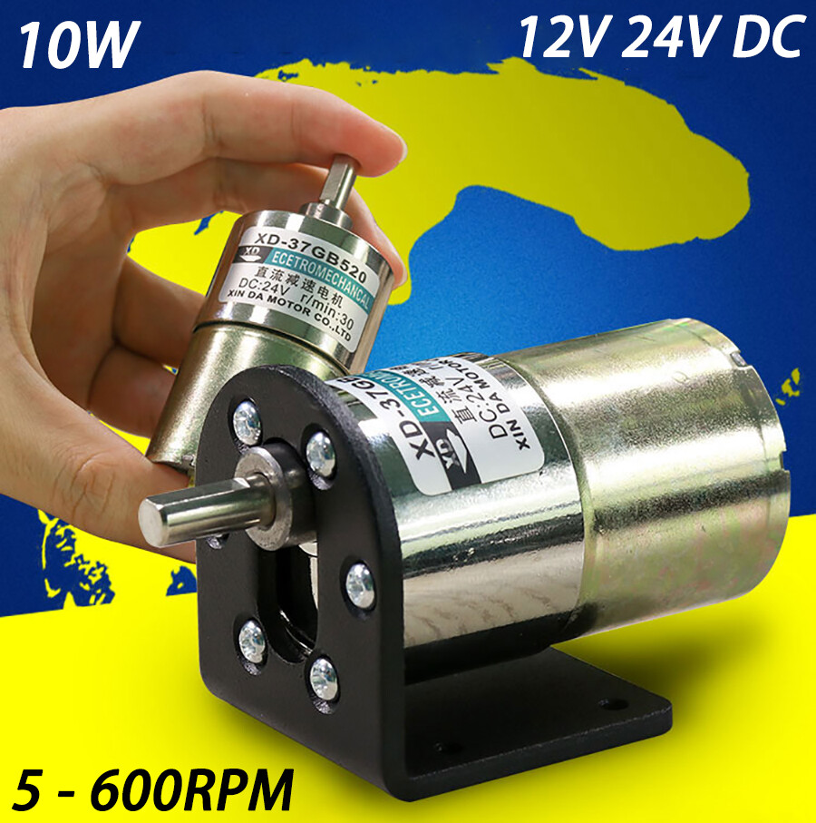 EsportsMJJ 12V DC 3Rpm High Torque Electric Geared Box Motor