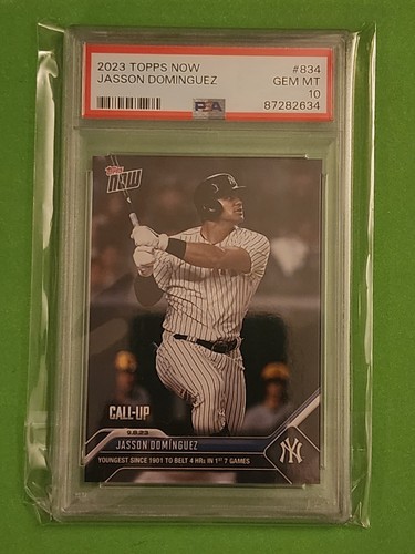 Jasson Dominguez 2023 Topps NOW #812 4th Yankees Player to Homer in 1st 3 Games