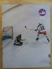 WHA WINNIPEG JETS CLEVELAND CRUSADERS 2-25-76 Program BOBBY HULL ANDERS HEDBERG
