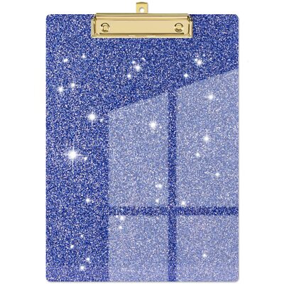 Acrylic Clipboards Fashion Glitter Clipboard Stardard Letter Size Clip board ...
